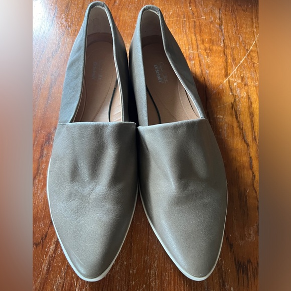 Dr Scholl’s Vienna leather pointed sneaker flats - gray - Picture 1 of 5